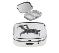 B36 Talons acabado negro hecho de fino peltre inglés en un pastillero con espejo para 2 días