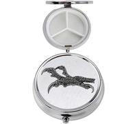 B36 Talons - Pastillero con acabado negro hecho de fino peltre inglés en un espejo de 3 secciones