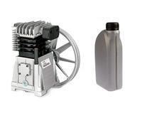 B3800B Grupo de bombeo Abac para compresor Nuair Cecato Finini Shamal Balma HP3 HP4 + 1 litro de aceite sintético