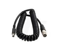B4 - Cable de alimentación en Espiral para Fujinon Nikon Canon Angenieux Schneider Lens Servo (12 Pines)