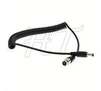 B4 ENG Servo Zoom Lens Cable de alimentación en espiral Hirose 6 pines hembra DC barril para cámara DSLR