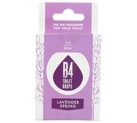 B4 Gotas desodorizantes para inodoro y baño, botella de 2 onzas (lavanda primavera)