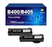B400 B405 Cartucho De Tóner con Chip Compatible con Impresoras para Xerox VersaLink B400 B405. Rendimiento De hasta 5900 Páginas.,Black-2 Pack