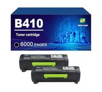 B410 Cartucho De Tóner Compatible con Impresoras para Xerox VersaLink B410, B415 Y B415DN, Alto Rendimiento (6000 Páginas),Black-2 Pack