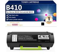 B410 Cartucho de Tóner de Alto Rendimiento Compatible con Chip para Xerox B410 VersaLink B415 Impresoras, Clear and Sharp,Black-1 Pack