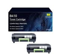 B410 Cartuchos de tóner for negro, con chip, rendimiento de 6000 páginas | Reemplazo for cartucho de tóner para Xerox 006R04725 B410 for impresora B410 B415(2 pack)