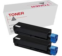 B432/B512/MB492/MB562 (45807111) pack 2 cartuchos de toner compatible con OKI 12.000 paginas