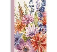 B5 Floral Journal: Blank Notebook 7x10 | Unlined for Sketching Drawing & Bullet Journaling, 180 Pages, Lightweight 80gsm Paper for Pencil & Ink