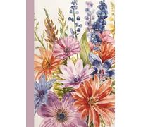 B5 Floral Journal: Blank Notebook 7x10 | Unlined for Sketching Drawing & Bullet Journaling, 180 Pages, Lightweight 80gsm Paper for Pencil & Ink