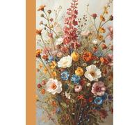 B5 Floral Notebook: Unlined Sketchbook & Journal | 7x10 Large Blank Pages | 80gsm for Pencil & Pen | Cream Paper