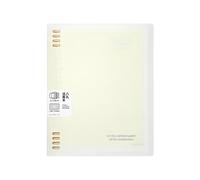 B5 Walking in The Clouds is not Easy. Libro de hojas sueltas con color crema simple a juego, amarillo