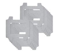 B64B Paquete De 12 Accesorios For Robot Ventana Paños De Limpieza De Microfibra, Compatible Con Ecovacs, Compatible Con Winbot, W2S/W2S Omni