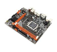 B75 Placa Base Computadora de Escritorio, LGA 1155 DDR3 1600/1333/1066 MHz Placa Base Computadora Compatible con Disco Duro de Modo Dual NVME + NGFF, Ranura PCI-EX1 / PCI-EX16 / USB3.0 / SATA3.0,