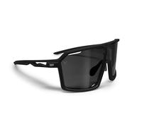 B89 Gafas Deportivas para Hombre y Mujer en TR90 - Lente Espejada Antivaho UV400 Protección UV Almohadilla Nasal Ajustable - mod. BO (Negro Mate - Lente Gris Espejo)
