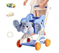Ba-by Shopping Cart Toy Set with Realistic Food Toy Set for 3+ Years Boys Girls | Kitchen Grocery Store Market Role Play | Home Outdoor Pretend Play Activity
