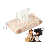 Ba-by - Soporte para toallitas reutilizables, dispensador de toallitas húmedas, soporte reutilizable, dispensador portátil, impermeable y resistente al polvo, de goma EVA con mosquetón, práctica