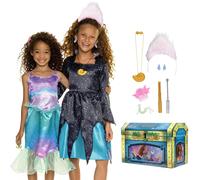 Ba l de disfraces de Ariel y rsula de La Sirenita de Disney. Incluye vestidos y accesorios de Ariel y rsula [Exclusivo de Amazon]