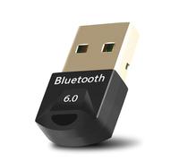 BA1 Bluetooth 6.0 adaptador USB dongle para PC, USB Bluetooth Stick para ratón, soporta hasta 5 dispositivos simultáneamente, gran alcance, baja latencia, compatible con Windows 11/10/8.1