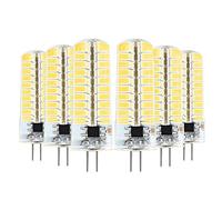 BA15D E11 E17 G9 G4 LED Silicone Light 5730 SMD 80LED Dimmable Energy Saving Lamp 7W 2700k LED Bulbs Can Be Used in The Living Room AC110V Warm White 6Pack Equivalent