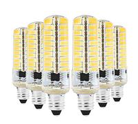 BA15D E11 E17 G9 G4 LED Silicone Light 5730 SMD 80LED Dimmable Energy Saving Lamp 7W 2700k LED Bulbs Can Be Used in The Living Room AC110V Warm White 6Pack Equivalent