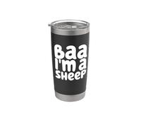 Baa I'm A Sheep - Divertida idea de fiesta de disfraces de Halloween Vaso térmico de acero inoxidable de doble pared