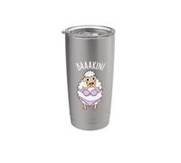 Baa-kini Divertido Juego de palabras de oveja Vaso térmico de acero inoxidable de doble pared