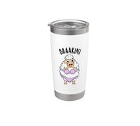 Baa-kini Divertido Juego de palabras de oveja Vaso térmico de acero inoxidable de doble pared
