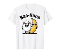 Baa-Nana - Divertido diseño Punny con una Oveja y plátano Camiseta