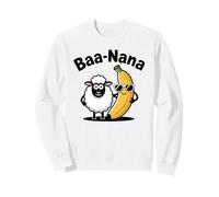 Baa-Nana - Divertido diseño Punny con una Oveja y plátano Sudadera