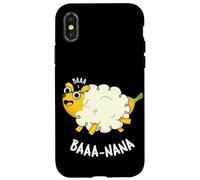 Baa-nana Funny Banana Juego de palabras Carcasa para iPhone X/XS