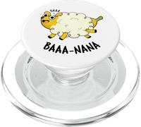 Baa-nana Funny Banana Juego de palabras PopSockets PopGrip para MagSafe
