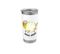 Baa-nana Funny Banana Juego de palabras Vaso térmico de acero inoxidable de doble pared