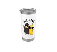Baa-nana Funny Banana Sheep Juego de palabras Vaso térmico de acero inoxidable de doble pared
