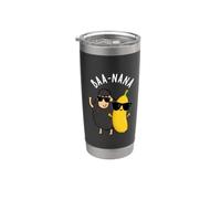 Baa-nana Funny Banana Sheep Juego de palabras Vaso térmico de acero inoxidable de doble pared