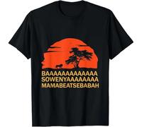 BAAA SOWENYAAA African King Lion tee Gift Unisex T-Shirt Black XL