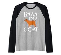 Baaaa Soy una Cabra Billy Cabra Camiseta Manga Raglan