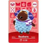 Baabara - Tarjeta Amiibo de Nintendo Animal Crossing Happy Home Designer - 292