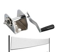 baabeash Herramienta tensora de red de voleibol | Manivela para red de voleibol - Cabestrante de metal portátil para gimnasio, tenis, competiciones formales, entrenamiento, escuela y al aire libre