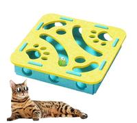 baabeash Juego de para Gatos | Caja de Laberinto de Fieltro Interactivo para Gato De Interior, Juego De Enriquecimiento Estimulante para Ejercicio Y Entrenamiento De | para Comida