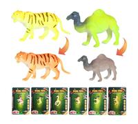 baabeash Juguete de baño que cambia de color - 6 piezas de juguete de baño de animales para la bañera, ideas de regalo para niños pequeños, promoción sensorial, piscina, exterior, cumpleaños para