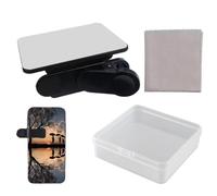 baabeash Lente de efecto espejo para cámara de teléfono móvil, reflector de espejo para selfie, accesorio giratorio para usuarios entusiastas de la tecnología e influencers de redes sociales