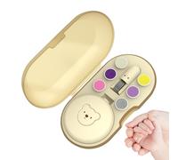 baabeash Lima eléctrica para uñas para niños - Kit de cuidado de uñas eléctrico con cortaúñas - Lijador con 6 cabezales de repuesto kit de manicura para manos pies adultos