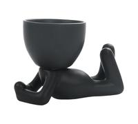 baabeash Macetero de cerámica para la cara, maceta de cerámica con drenaje, maceta decorativa moderna para flores de interior, plantas bonsái