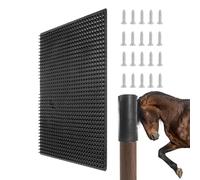 baabeash Rallador de tela para masajes completos, cepillos resistentes y cómodos - Peine para animales de granja, perros y ganado en establo