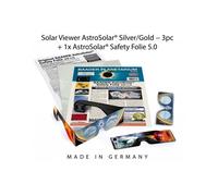 Baader Filtros solares: 3 gafas AstroSolar® plateadas/doradas y 1 lámina AstroSolar