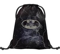 Baagl Bolsa de deporte, impermeable, para niños, mujeres y hombres, para escuela y guardería, mochila deportiva, Batman Storm