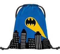 BAAGL Bolsa de Deporte para Guardería, Mochila para Niños y Niñas, Bolsa de Zapatos, Batman Blue, 36x30 cm