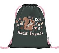Baagl Bolsa de deporte para niñas, bolsa de zapatos, bolsa de deporte para escuela y guardería, bolsa deportiva (ardilla)