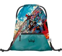 Baagl Bolsa de deporte para niñas - Bolsa impermeable para zapatos para niños - Escuela y jardín de infantes bolsa de deporte, bolsa de deporte, Skatepark, 46 x 36 cm, Casual