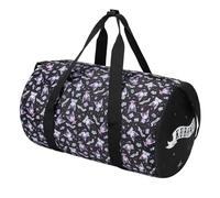 Baagl Bolsa de deporte para niños, niñas, niños y adolescentes, compacta, plegable, bolsa de viaje, bolsa para deporte, fútbol, ballet, escuela y ocio, 22 l, Kuromi Black, Deportes